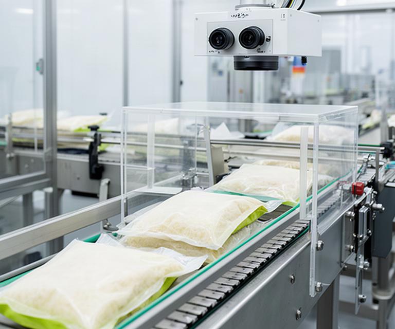 Linea automatica per confezionamento alimentare con controllo visivo
